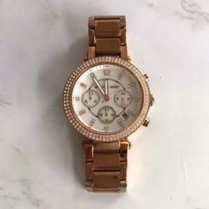 Michael Kors Parker Rose Gold Tone Watch